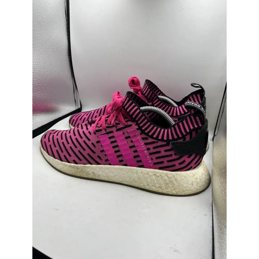 Adidas‎ Mens NMD R2 BY9697 Pink Running Shoes Sneakers Size 12